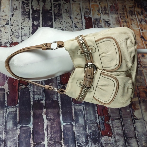 b makowsky Two-Tone Leather Hobo Shoulder Bag - Picture 12 of 12